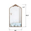 Miroir mural 43 po x 24 po Baroque Vintage