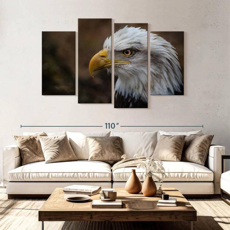 Brampt Bald Eagle Gaze, 54" H x 84" W