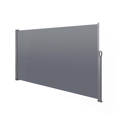 Auvent rétractable pour écran latéral, résistant aux rayons UV, imperméable et protecteur pour patio, jardin, balcon et cour