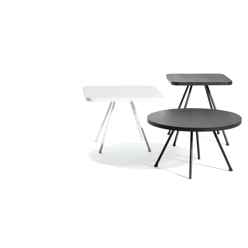 Attol Outdoor Square Coffee Table, Anthracite, 17.63" W x 17.63" L x 19.19" H
