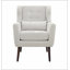 Chaise d'appoint moderne, fauteuils en chenille pour le salon, fauteuil rembourré Mordern, chaise longue rembourrée et confortable dans un petit espace, chambre à coucher, avec coussin, pieds en bois massif-703088390
