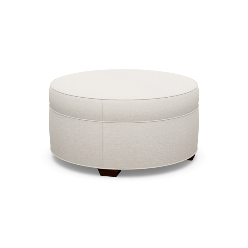 Round Ottoman, 9637-49, Walnut