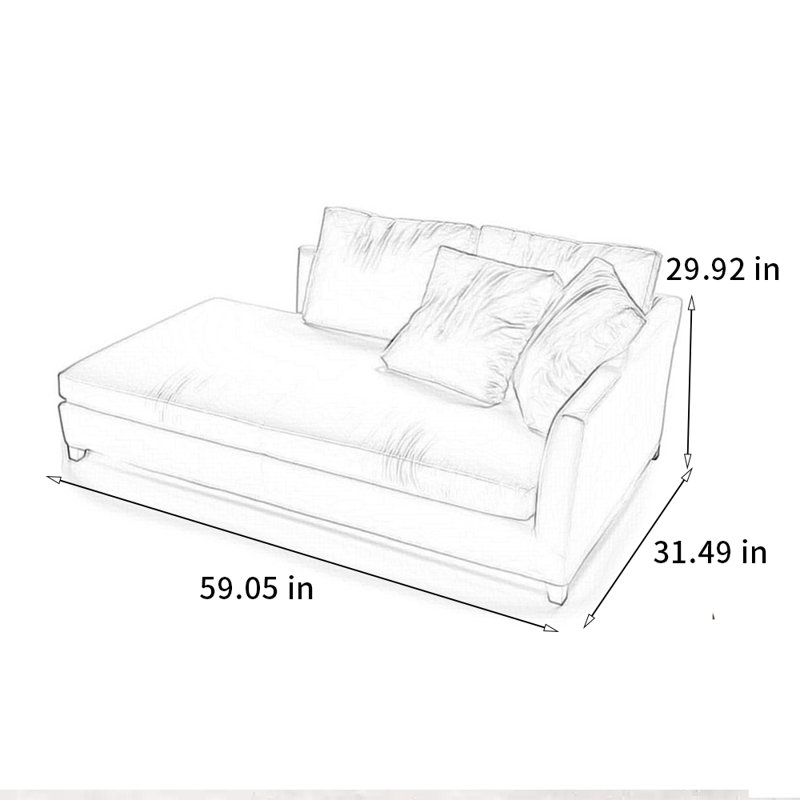 Chaise en pin confortable et élégante, Orienté à droite