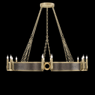 Mirage 12 - Light Wagon Wheel Chandelier