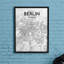 Berlin City Map - No Frame Print-971760571