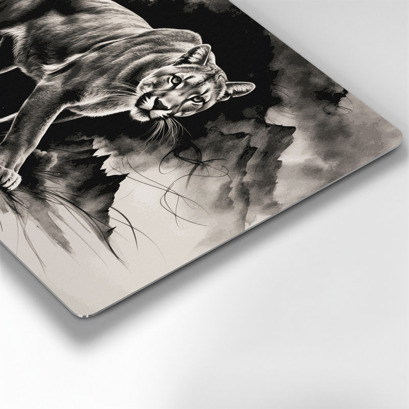«Big Cats», art mural gris de Puma en Amérique du Sud, H 16 po x l 20 po