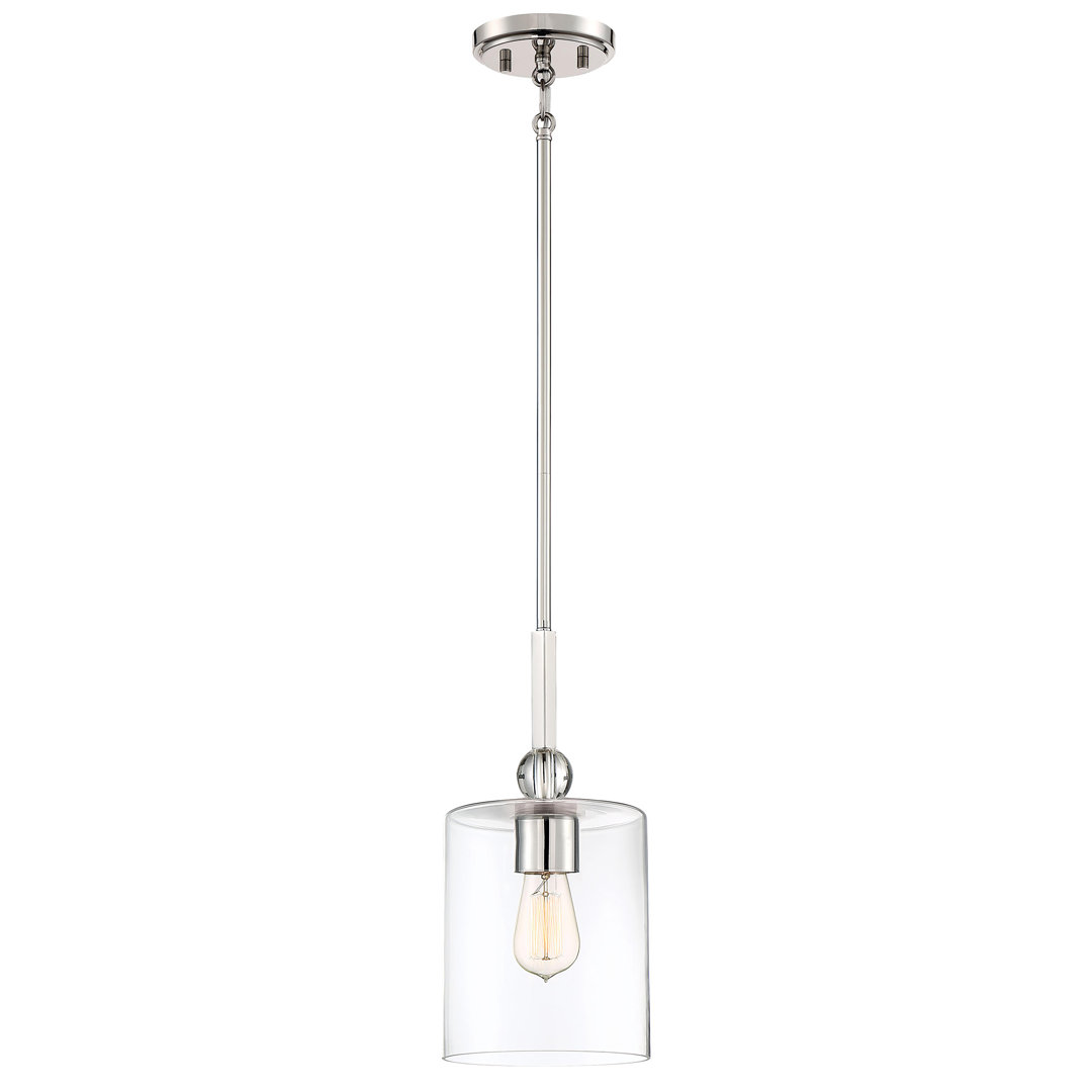 Ivy Bronx Friedman Clear Glass Pendant Light Ivy Bronx