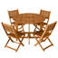Ensemble de patio pliable en bois d'acacia-1522453012