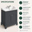 Croft 810mm Single Bathroom Vanity with Basin-91885523