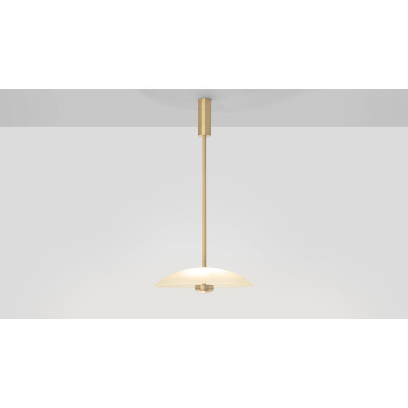 Cielo 1 - Light Pendant, 3.30" H x 12.40" W, Satin Brass