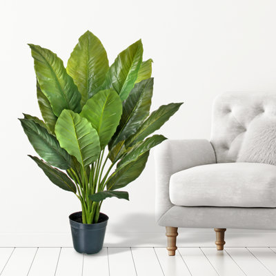40'' Artificial Spathiphylum Foliage Plant in Pot