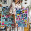 Reproduction d'art sur toile, "Collage éclatant et éclectique" avec une variété d'art mural-534597575