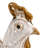 Stoneware Chicken Shaped Sponge Holder/Soap Dish With Reactive Glaze