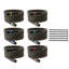 Câble XLR 25 pi, paquet de 6, câbles de microphone mâle à femelle symétriques et symétriques, fils de haut-parleur de micro XLR à 3 broches plaqués or, pour éclairage de scène, micros, amplificateur, mélangeur, systèmes de haut-parleurs