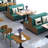 Modern Simple Cafe Benches Upholstered Bench