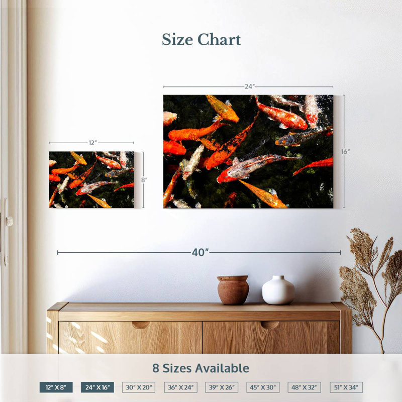 Brampt Lucky Koi Fish Pond, 16" H x 24" W