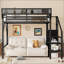 Lit mezzanine simple avec escalier-148871087
