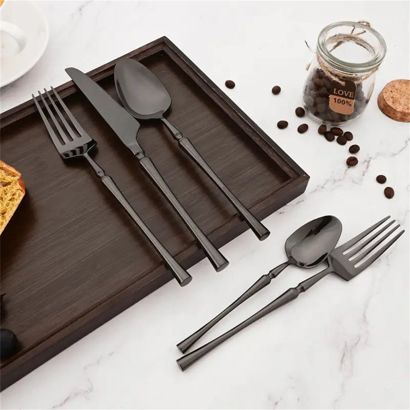 Mercer41 20pcs Stainless Steel Cutlery Set - Mirror Finish, Dishwasher Safe, Includes Knife, Fork, Spoon & More For 4 - Perfect For Home, Restaurant, Parties