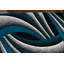 Tapis turquoise/gris Maez