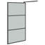 Ringler 900mm H Framed Walk In Screen with Glass-79909264
