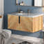 Meuble-lavabo mural moderne en MDF (doit inclure le meuble-lavabo et le lavabo)