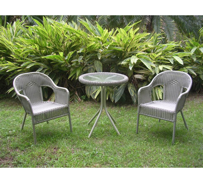 Table bistro Arved, Couleur mousse vieillie