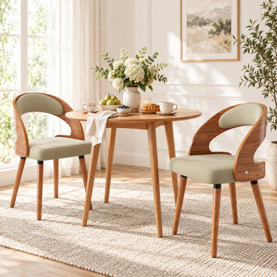 Upholstered Side Chairs with Padded Back