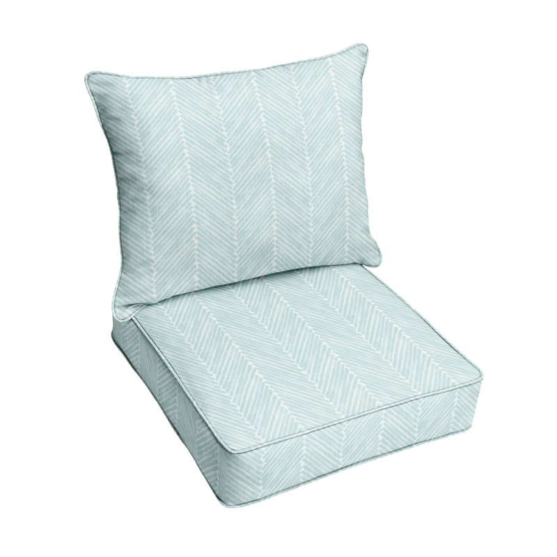 Ine Outdoor 5'' Dining Chair Cushion Seat / Back Cushion, 22.5" W x 22.5" H