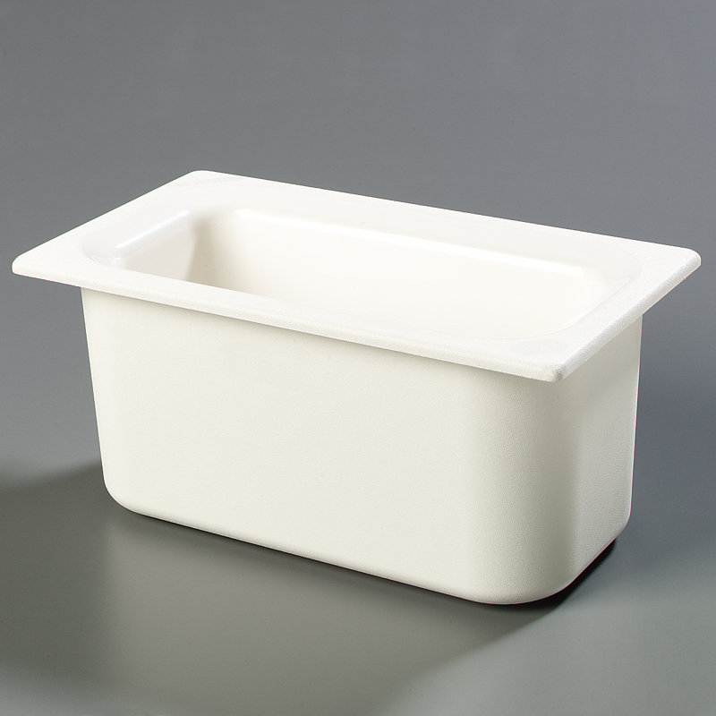Carlisle Food Service Products Coldmaster® 1 Gallons Rectangle Plastic Food Storage Container, White