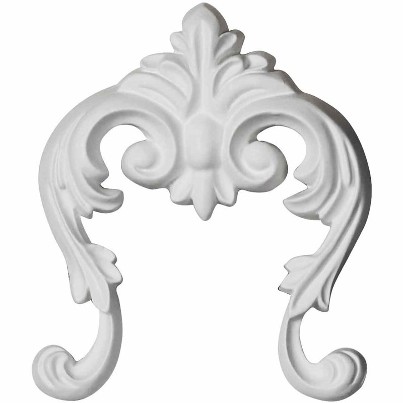 Benson 5.75'' H x 4.75'' W x 0.75'' D Urethane Onlay Scroll