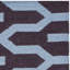 Tapis géométrique en laine / coton tissé à la main Rodgers - bleu / mauve-122019879