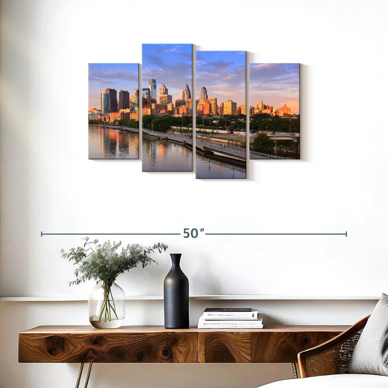Horizon de soirée à Philadelphie Sireci, H 22 po x l 36 po