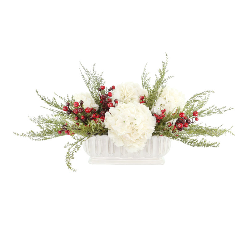 Arrangement de vacances, hortensia et canneberge
