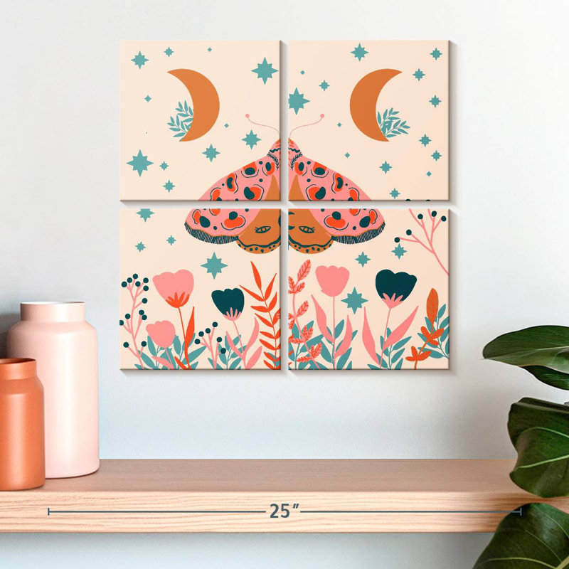 Lune et papillon de nuit Brampt