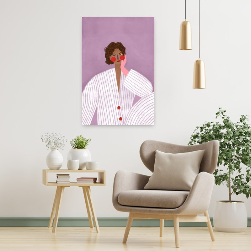 Art contemporain, art contemporain aux couleurs vives, H 36 po x l 24 po