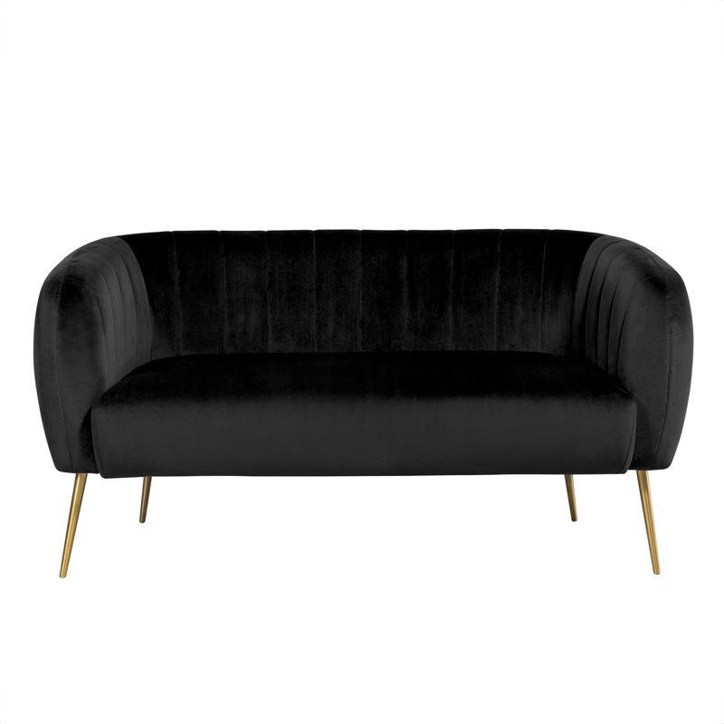 Aylin 2 Seater Sofa, Black