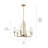 Kimrose 6 - Light Wagon Wheel Chandelier-182293739