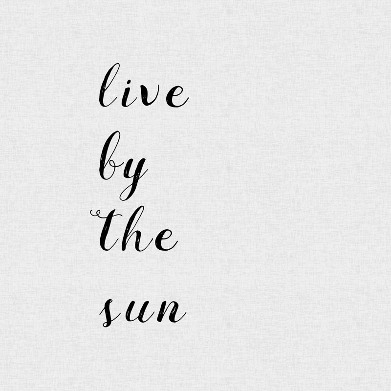" Live By The Sun ", 36" H x 36" W  , Yes, Gold Single Picture Framed