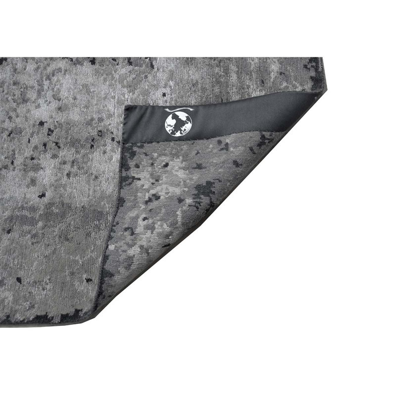Hand-Knotted High-Quality Silver and Gray Area Rug, Rectangle 8' x 10'