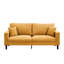 Velours côtelé orange moderne - deux pièces pour la chambre à coucher confortable avec coussin éponge et coussins de construction solide 3 places + 2 salon, chambre à coucher, canapé confortable appartement-2031810055