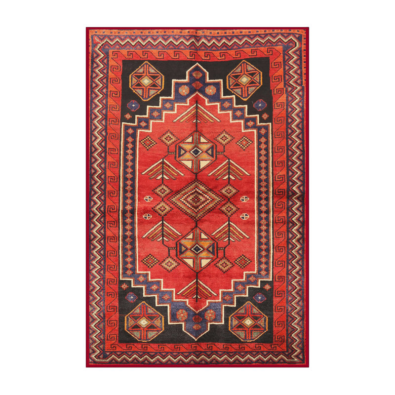 Tapis rouge à motif sud-ouest, Rectangle 8 pi x 12 pi