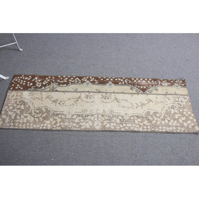 Charming Vintage Turkish Patchwork Rug with Antique Design in Soft Tones for Boho Decor
