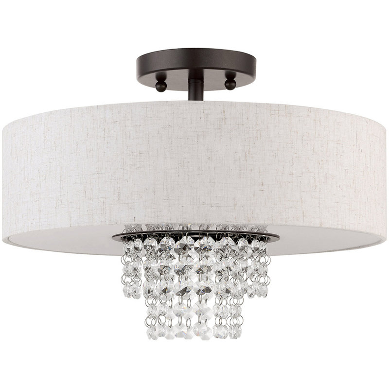 Trexlertown Fabric Semi Flush Mount