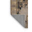 Tapis art déco brun lavable à la machine-1246392281