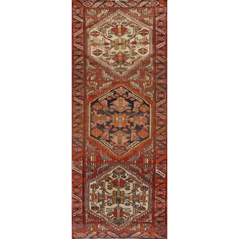 Geometric   Runner Rug 4x11