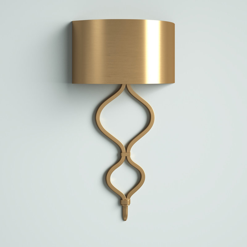 Como Warm Brass Dimmable LED Wall Sconce