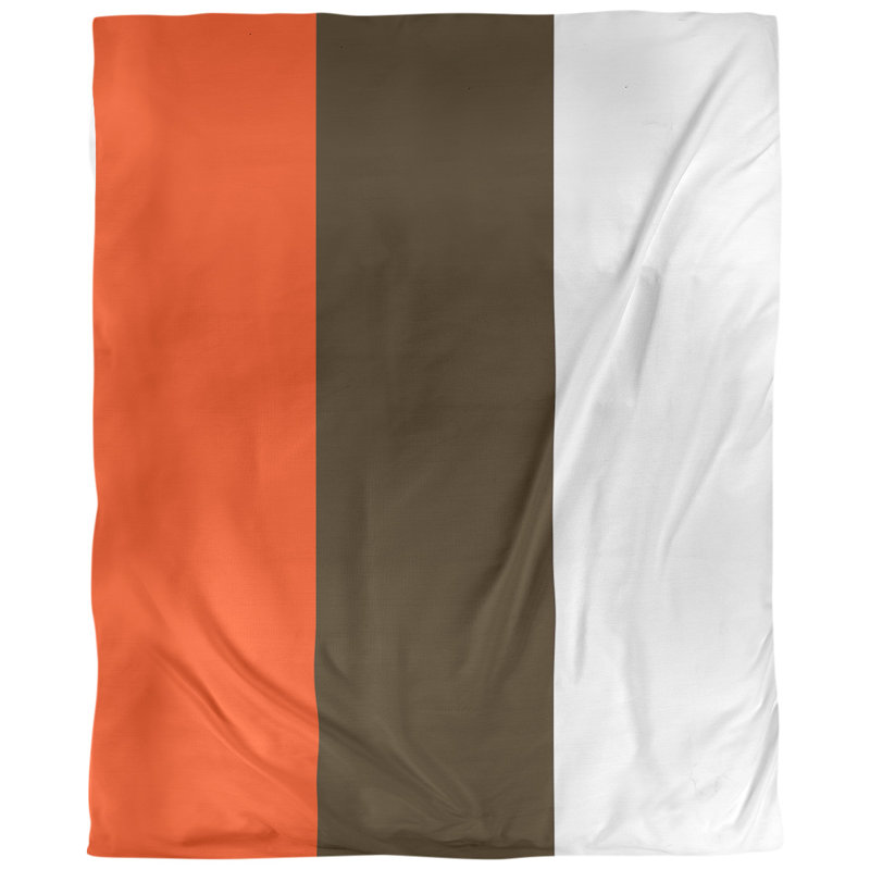 Housse de couette simple Arizona, Housse de couette simple très longue, Caramel / orange
