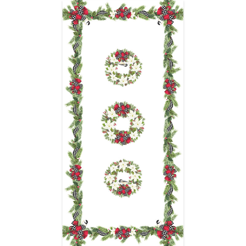 Nappe Christmas Trimmings, 144 po x 70 po
