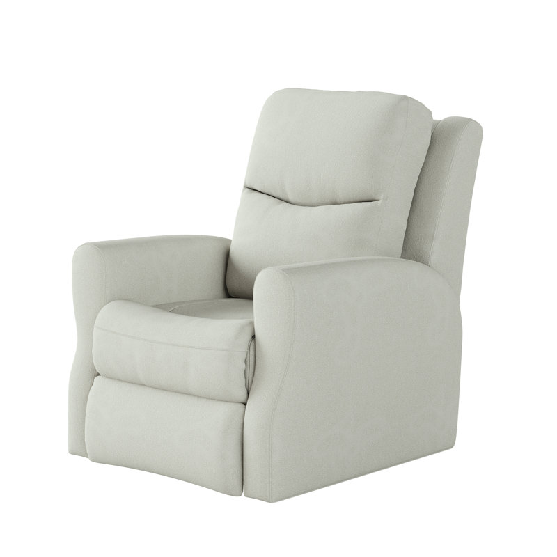 Fauteuil inclinable et pivotant Fame, Polyester blanc