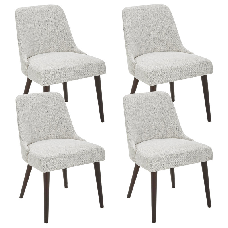 Brisny 19.3'' H Fabric Upholstered Side Chair, Ivory